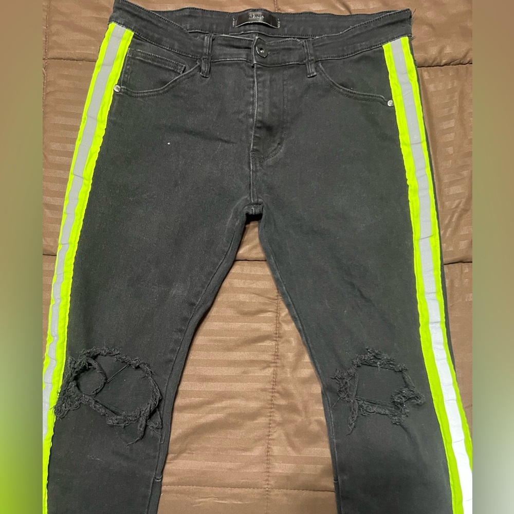 KDNK Jeans/high lighter sides